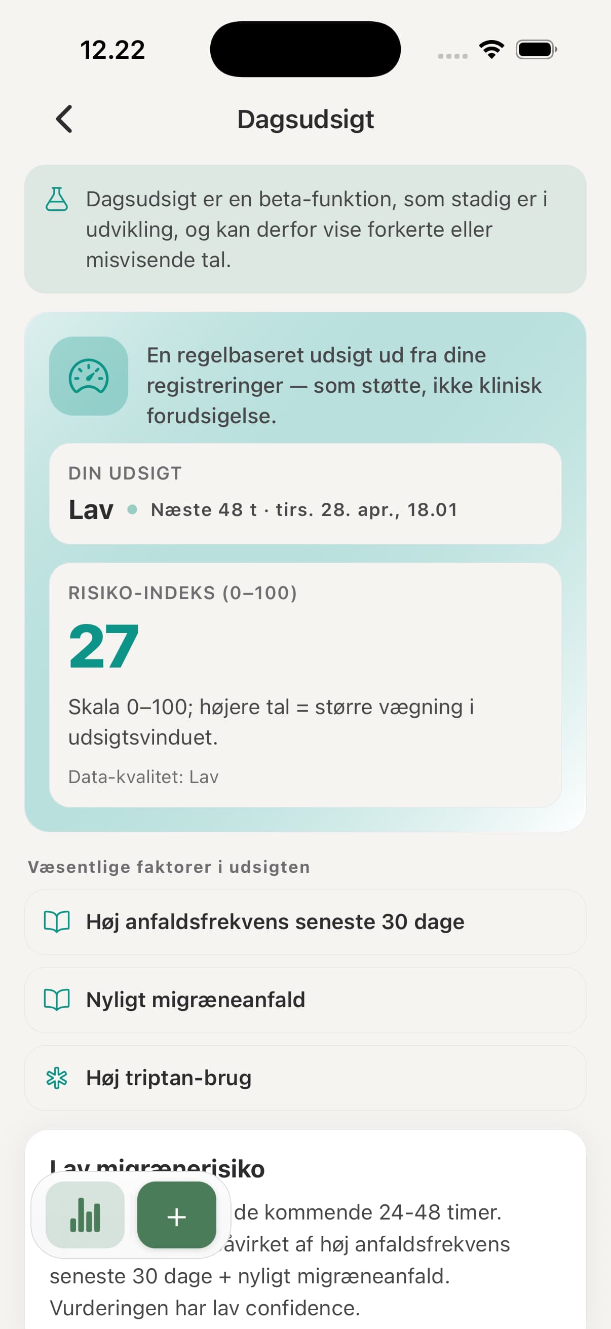 Headmate+ Personal Migraine Forecast